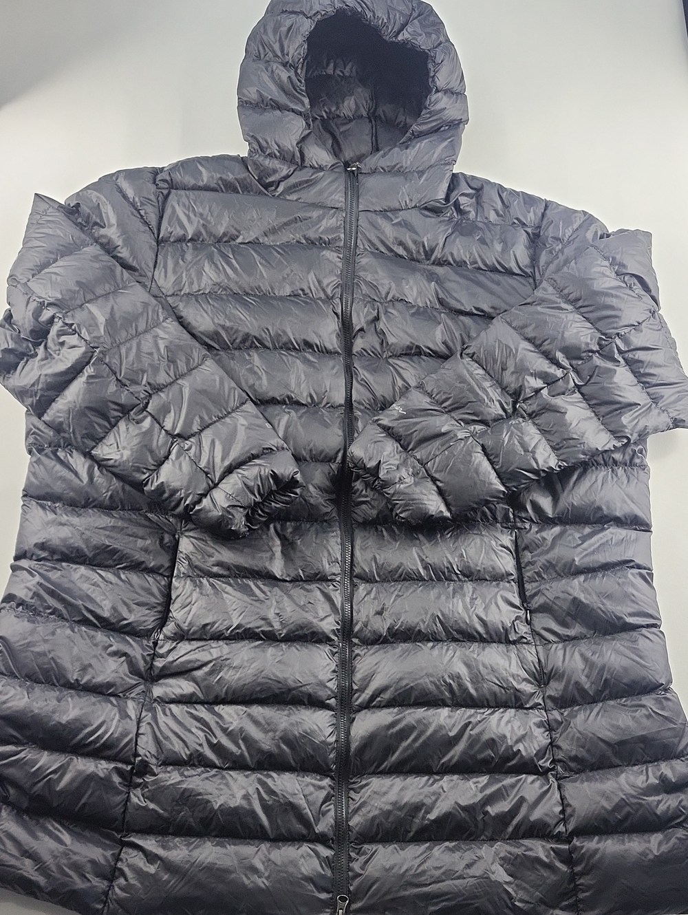 Eddie Bauer CirrusLite Hooded Down Jacket Puffer Black 2XL EB650